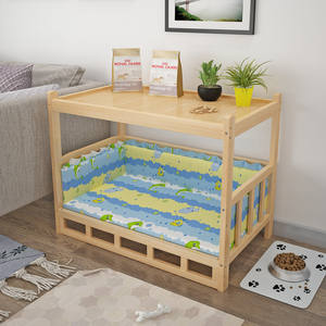 Cama Moderna para Perros de Madera Maciza, Casa para Mascotas con Forma Rectangular, Transpirable y Lavable - Product Image 2