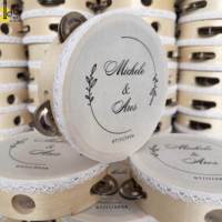 Tambourins portatifs en gros, instruments de musique bruyants pour mariages et fêtes, tambourins de 6 pouces pour l'église, prix du tambourin