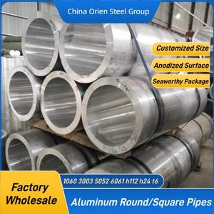 Venta al por Mayor Directa <span class=keywords><strong>de</strong></span> Fábrica, <span class=keywords><strong>Tubo</strong></span> Redondo/Cuadrado <span class=keywords><strong>de</strong></span> <span class=keywords><strong>Aluminio</strong></span> Serie 6000 Económico para Decoración, 20mm 30mm, Tamaño Personalizado - Product Image 1