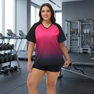 Maillot de compression anti-UV à séchage rapide pour femme, manches courtes, surf, BJJ, en Spandex/Polyester lavé 220g, personnalisable - Product Image 3