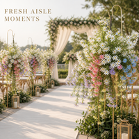 Mori-Stil Langstielige Seiden-Kunstblumen Kleine Gänseblümchen Langer Zweig Wilder Duft für Hochzeit Heim Fotografie Dekoration