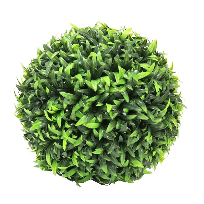 38CM yapay Topiary topu açık asılı yeşil çim topları
