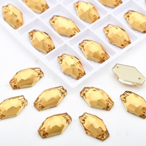 OLeeya Pedrería Personalizada a Granel, Pedrería Hexagonal/de Cristal para Coser, Cristales de Strass para Ropa y Vestidos - Product Image 4