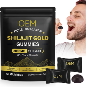 Acentiallabs Vente en gros 400MG Gommes de Shilajit Pur de l'Himalaya, Complément Alimentaire Protéiné Sauvage en Bouteille pour Booster l'Énergie - Product Image 1