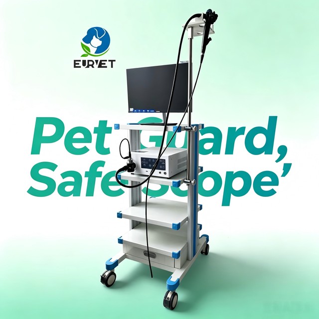 EUR VET Full HD Veterinary Video Endoscopy System with LED Light Source Professional Pet Medical Diagnostic Equipment