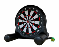 Jeu de sport gonflable de football avec fléchettes, en bâche PVC 0,55 mm, taille et couleur personnalisables, comprenant un souffleur et des kits de réparation