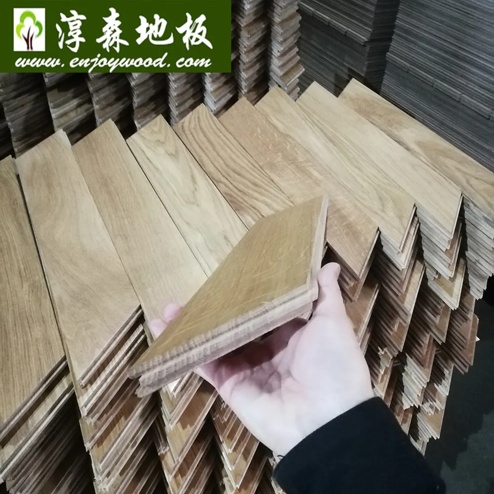 Chưa Hoàn Thành & Prefinished 45 Độ Rắn Gỗ Sồi Pháp Chevron Sàn Gỗ Hungarian Point Parquet Flooring