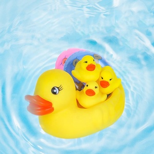 RTS piccolo galleggiante Mini anello di nuoto Set <span class=keywords><strong>da</strong></span> <span class=keywords><strong>bagno</strong></span> giocattolo galleggiante di gomma anatra giocattolo per il <span class=keywords><strong>bagno</strong></span> del bambino - Product Image 2