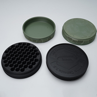 Boîte de rangement pour munitions mini de 55 coups, capacité 9 mm, étui à munitions compact et durable avec bouchon à vis, format de poche portable