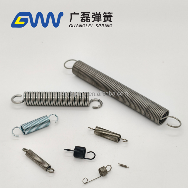 Carbon Steel Helical Coil Tension Springs Assortment Custom All Sizes Hook Styles OEM Factory Direct Automotive Use