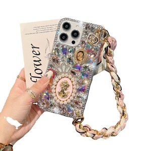 Custodia per <span class=keywords><strong>iPhone</strong></span> 17/15 Pro con design Crystal Queen, per <span class=keywords><strong>iPhone</strong></span> 16, con cinturino in seta e diamanti abbondanti <span class=keywords><strong>14</strong></span> - Product Image 3
