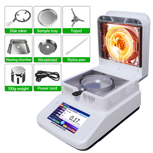 Analyseur d'humidité halogène HC-152 120g 0,002g avec minuterie et fonction de séchage automatique – Testeur d'humidité de laboratoire - Product Image 1