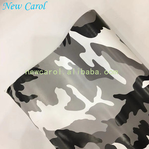 Película de revestimiento de coche de vinilo de camuflaje para auto, color negro y gris, venta de fábrica - Product Image 6