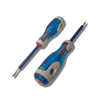Tournevis testeur de tension professionnel isolé à double LED, pointe magnétique puissante, poignée antidérapante en PVC, embout Phillips, électrique