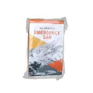 Sac de survie d'urgence toutes saisons, sac de couchage orange en PE, 210x90cm, coupe-vent, pour la survie en plein air - Product Image 5