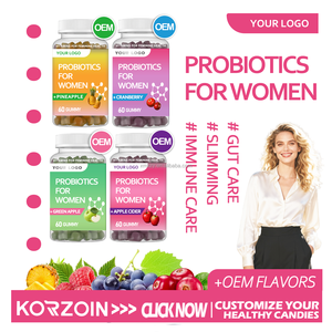 Oem cao cấp nữ tính nhãn trắng không có đường Cranberry sợi và Probiotic Gummies cho phụ nữ âm đạo cân bằng bổ sung - Product Image 3