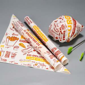 Custom logo Print Disposable <b>Wrapping</b> <b>Food</b> Sheet Wax Deli Sandwich Packaging Burger Hamburger Wrap Greaseproof <b>Paper</b> for <b>Food</b> - Product Image 5