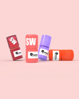 Mini-contenants en plastique pour déodorants, contenants et emballages cosmétiques, couleurs et designs personnalisables