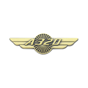 หมุดปีกโลหะ A319ของที่ระลึกการบินสลักโลหะสังกะสีอัลลอยหล่อขึ้นรูปโบอิ้งแอร์บัสสำหรับเป็นของขวัญ - Product Image 3