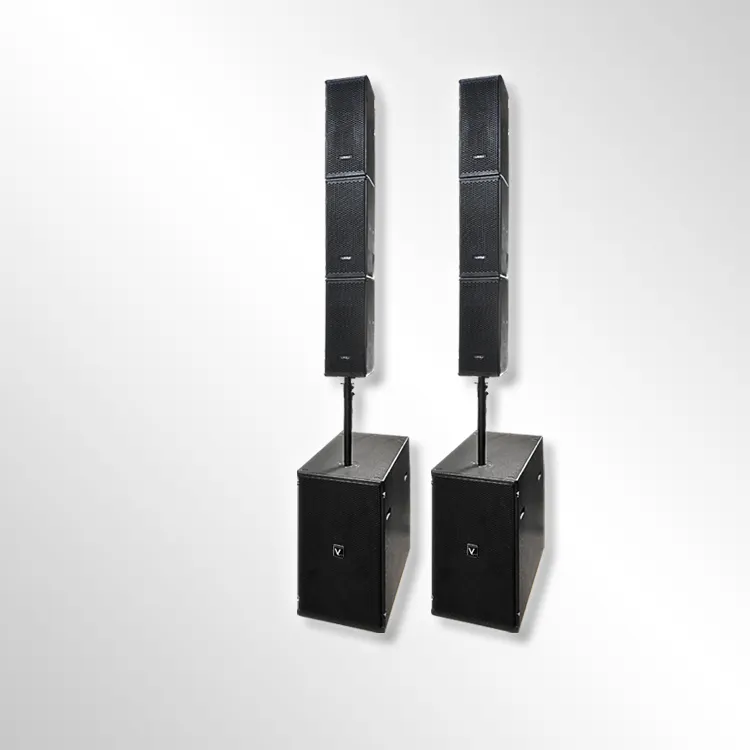 Line array altavoz powered line array performance bar boda fiebre pasiva juego de audio de frecuencia completa LV502 altavoces de auditorio