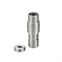 Buse abrasive pneumatique à connexion rapide en acier tungstène de 125 mm de hauteur, avec manchon en aluminium de 10 mm de diamètre intérieur, pour sablage à air