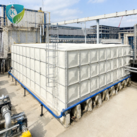 Réservoir d'eau modulaire préfabriqué en panneaux sectionnels SMC GRP, réservoir de stockage d'eau en FRP de qualité supérieure