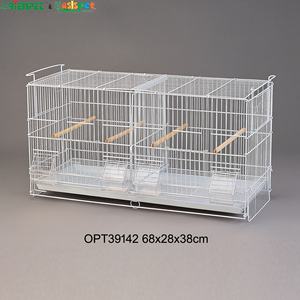 ORIENPET & OASISPET Cage d'élevage d'oiseaux en fil empilable à revêtement en poudre avec plateau en métal diviseur OPT39142 Produits pour cage pour animaux de compagnie - Product Image 2