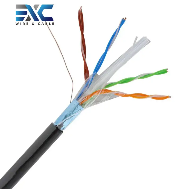 كابل شبكة إيثرنت cat6 وكلاب اتش بي كابل الاتصالات 1000 قدم للداخل والخارج cat6