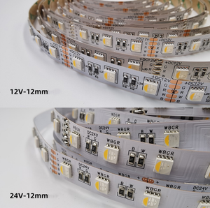 10mm/12mm PCB Dimmable DC12V 24V SMD5050 60leds/M RGBW đầy đủ màu sắc linh hoạt <span class=keywords><strong>LED</strong></span> Strip ánh sáng - Product Image 3