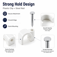 Clip flexible pour conduit et pince à câble pour un câblage sécurisé, support de conduit facile à installer pour les installations électriques