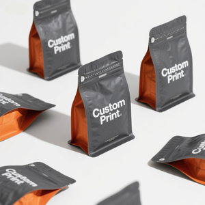 Borsa da caffè stampata personalizzata con valvola e cerniera <span class=keywords><strong>Confezione</strong></span> da caffè 2.5 kg - Product Image 2