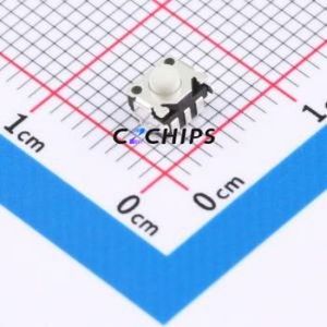 TS-1133-C-A Tactile Switch SMD Switch Single Pole Single Throw Round Button 2.6N Vertical Mount - Product Image 1