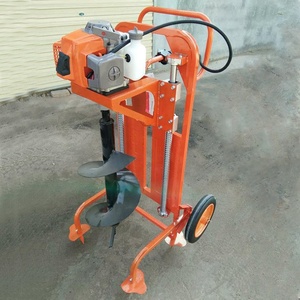 Perforadora de tierra a gasolina de 63cc con carro - Product Image 1