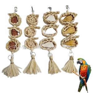 Persediaan mainan kunyah burung bayan Tiongkok celupan alami menghilangkan kebosanan daun jagung buah Cuttlebone Peony <span class=keywords><strong>Cockatiel</strong></span> - Product Image 5