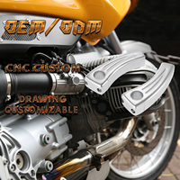 Peninggi setang sepeda motor, alumunium Universal peninggi setang CNC klem dapat disesuaikan gambar pabrik