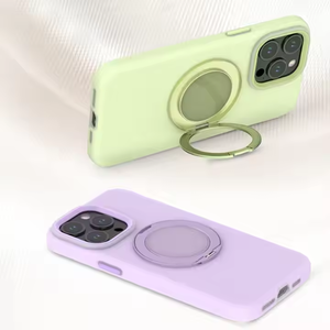 เคสแม่เหล็กซิลิโคนเหลวหมุนได้360องศาสำหรับ iPhone 14 15 16 Pro - Product Image 1
