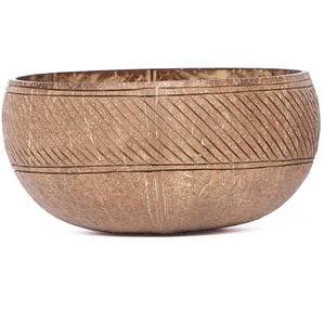 การออกแบบแบบดั้งเดิมขนาดใหญ่จัมโบ้ขนาดชามมะพร้าวอาหารค่ำที่มีรูปแบบแกะสลักจากแบรนด์เวียดนาม - Product Image 3