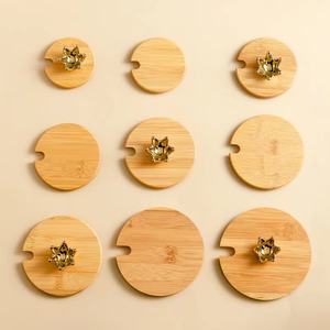 Jarra con Tapa de Bambú, Vasos con Tapas de Bambú y Pajita de Vidrio, Suministro Directo de Fábrica - Product Image 5