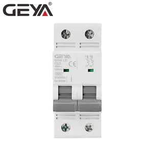 GEYA GYM9-125 2P 63-125A Mini devre kesici toptan 63A 80A 100A 125A DC MCB 400V güneş PV sistemi ev kullanımı