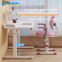 ISTUDY Bureau d'étude ergonomique pour enfants Meubles d'étudiants en bois avec tiroir de rangement de bureau inclinable et hauteur réglable pour la chambre à coucher