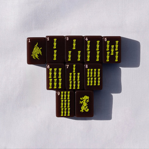 Jeu de Mahjong de Luxe Américain Standard 166 Tuiles Acrylique Bleu Clair Gravé <span class=keywords><strong>Joker</strong></span> Professionnel <span class=keywords><strong>Casino</strong></span> Jeux d'Hasard Marché Américain - Product Image 6