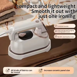 Plancha de Vapor Portátil Plegable de 1200W - Calentamiento Rápido en 25s, Plancha de Vapor con Tanque de Agua de 140ml para el Hogar y Viajes - Product Image 1
