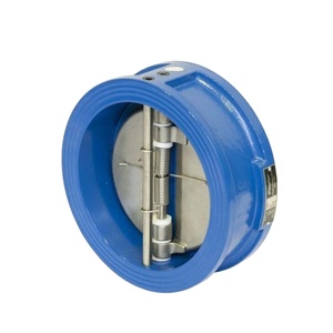 DH77X-10 tiêu chuẩn gang thủy lực kép tấm <span class=keywords><strong>Wafer</strong></span> bướm kiểm tra van cho phương tiện truyền thông nước - Product Image 1