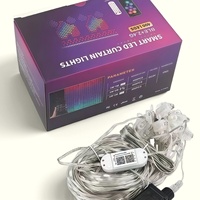 Guirlande lumineuse LED RGB intelligente pour Noël, étanche IP65, pour intérieur/extérieur, avec télécommande et contrôle par application