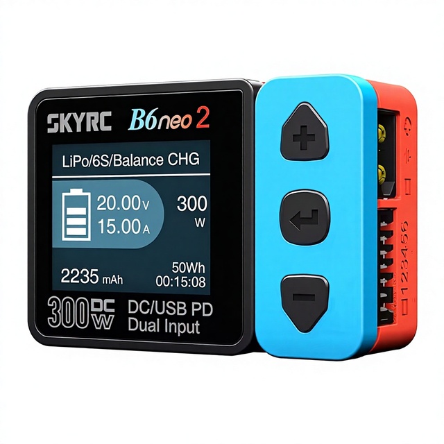 SKYRC B6neo 2 Smart Charger Multi-Function Smart Charger DC 300W PD 80W LiPo/LiFe/Lilon/LiHV/NiMH/NiCd/Pb Battery Charger