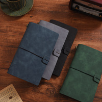 Cuaderno de Cuero Vintage Hecho a Mano A6 con Cubierta de Madera y Espiral Recargable, Diario de Viajero para Viajes