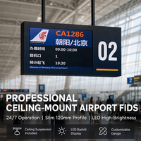 Sistema de Pantalla de Video LCD para Interiores Personalizado, Opción OEM, Gestión Remota de Dispositivos, CMS para Información en Aeropuertos y Estaciones de Metro