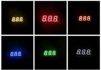 Affichage d'horloge LED à 3 chiffres de 0,39 pouce, affichage à 7 segments LED, couleur blanche FND