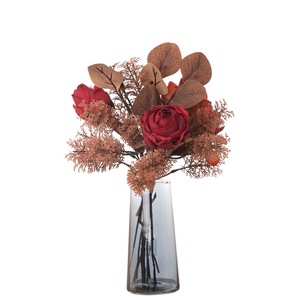 ดอกกุหลาบประดิษฐ์ Ruoyue สำหรับตกแต่งงานแต่งงานและบ้าน CF01102 - Product Image 5