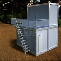 Petite maison en bois de luxe précommande, 40 pieds, conteneur de deux étages, bâtiment, appartement